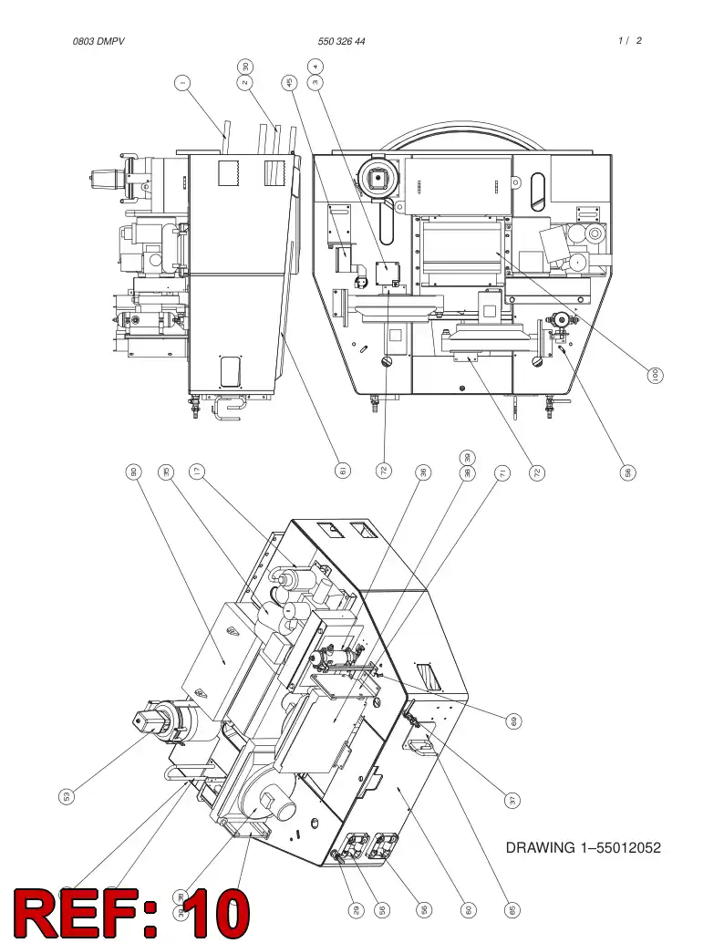 55005172 550 051 72 FILLING PUMP - Sandvik Technical Drawing