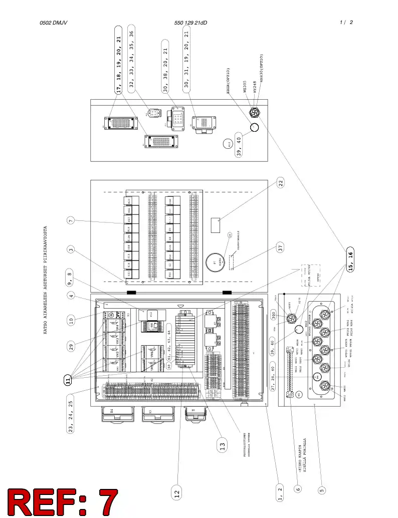 55005191 550 051 91 PLUG IN RELAY - Sandvik Technical Drawing