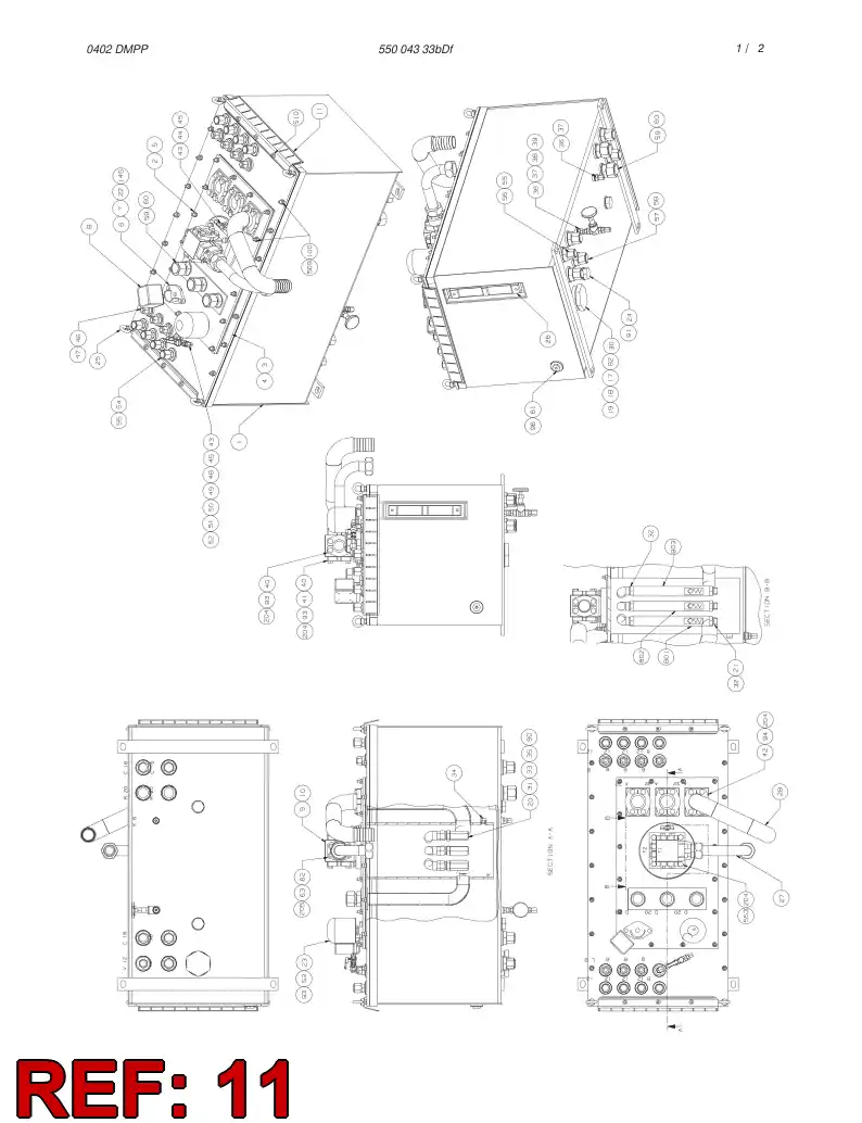 55005324 550 053 24 PLATE - Sandvik Technical Drawing
