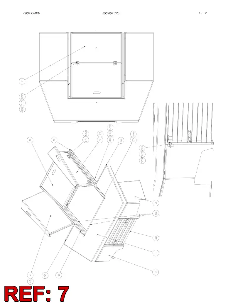 55005466 550 054 66 COVER - Sandvik Technical Drawing