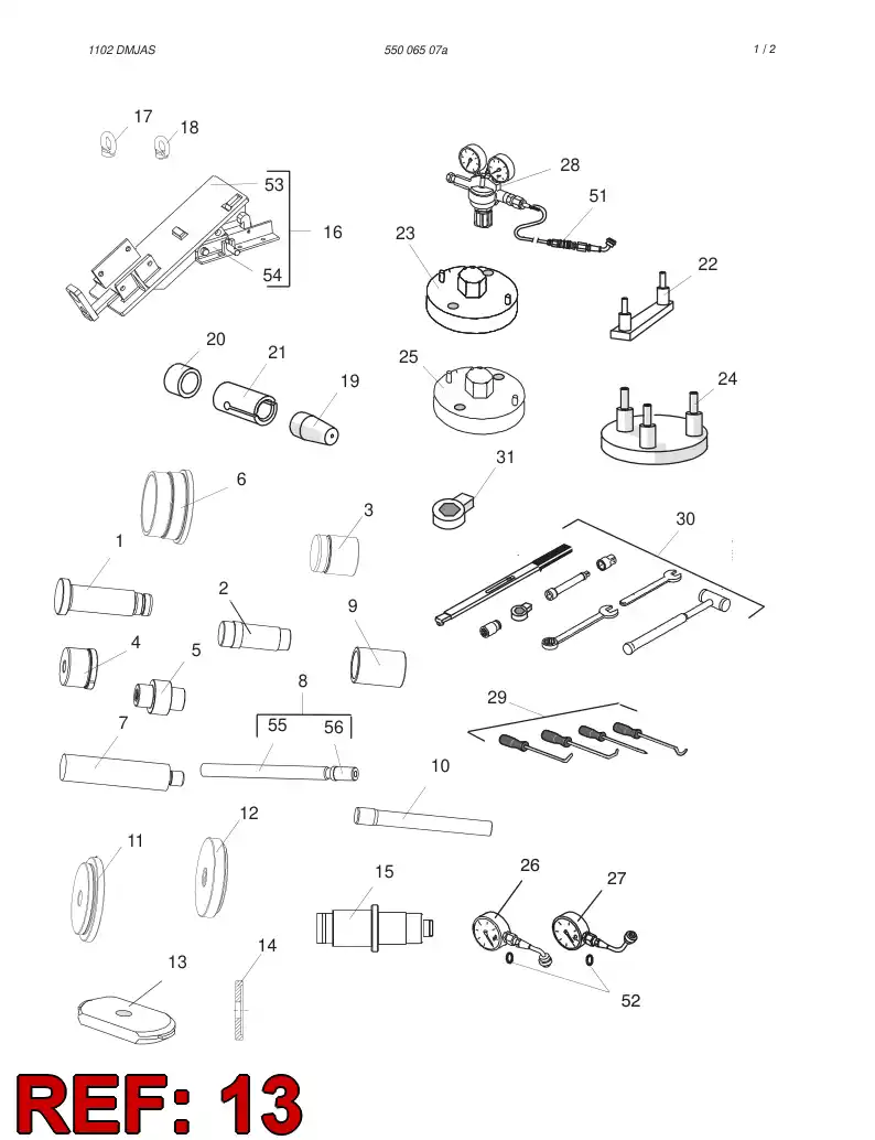 55005480 550 054 80 PUNCH - Sandvik Technical Drawing
