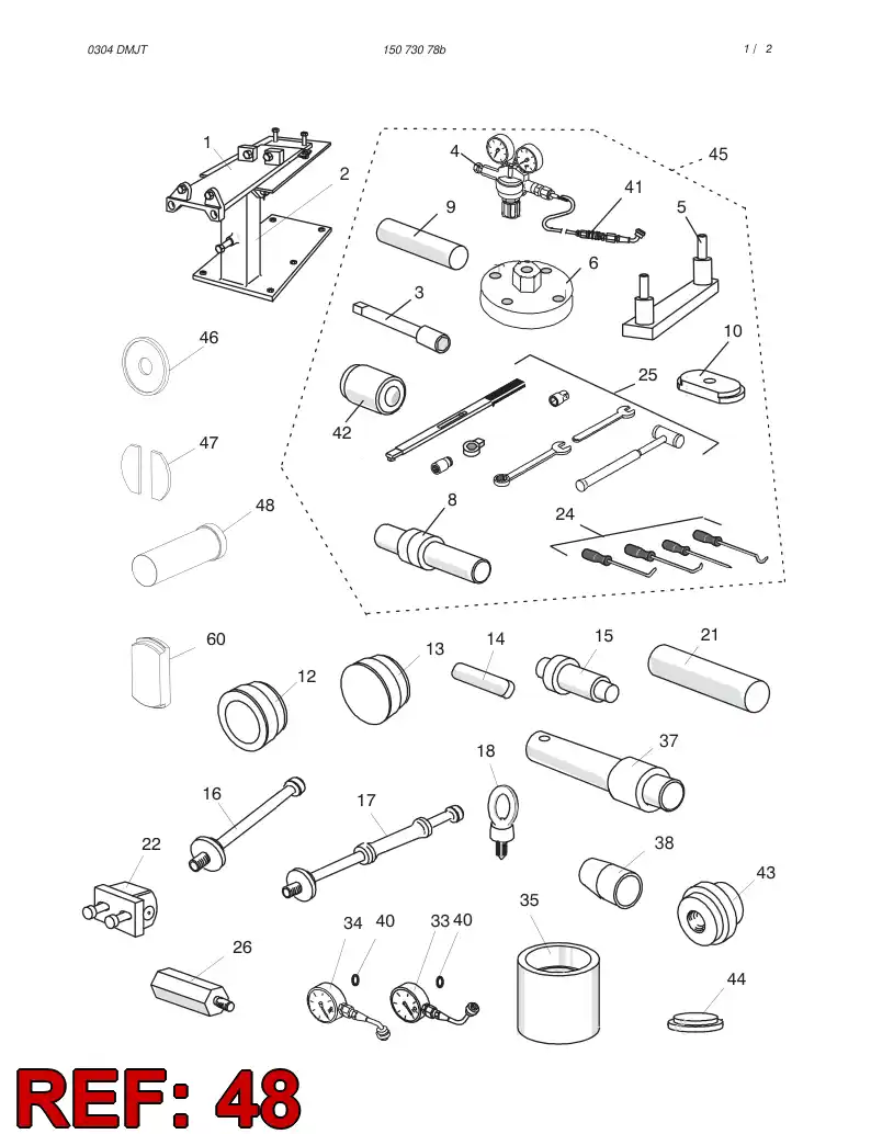55005527 550 055 27 Punch - Sandvik Technical Drawing