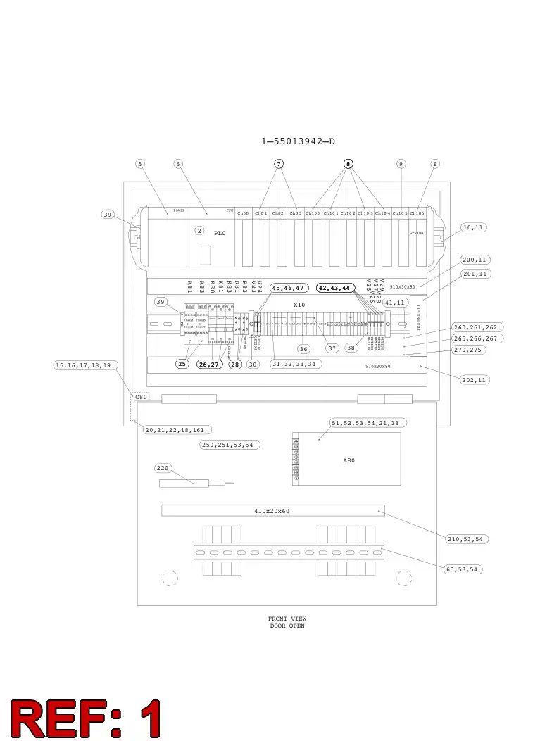 55005595 550 055 95 ENCLOSURE - Sandvik Technical Drawing
