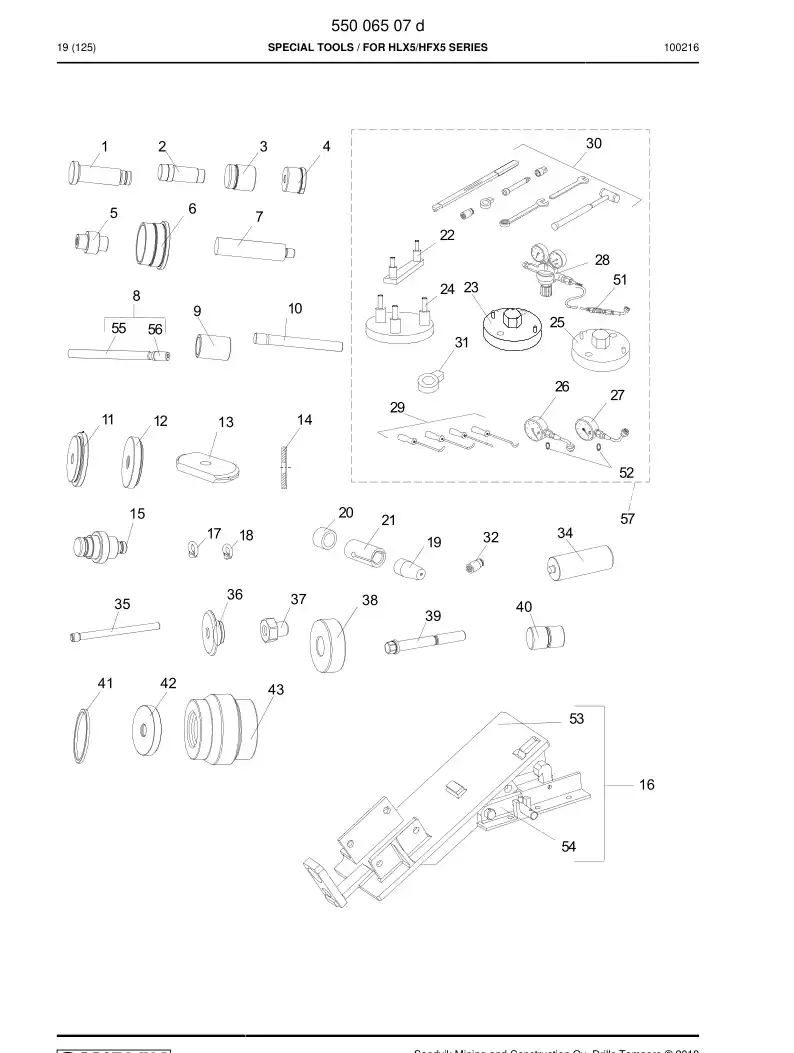 55005618a 550 056 18a Bar - Sandvik Technical Drawing