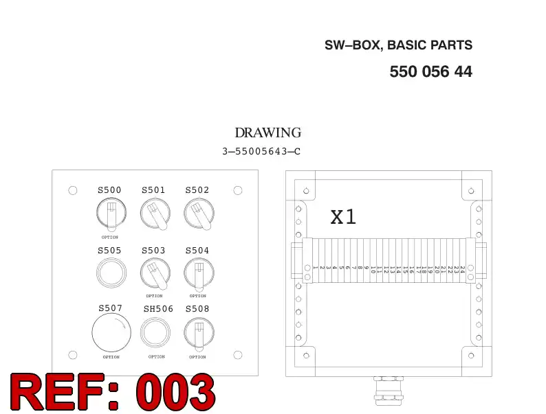 55005650 550 056 50 PRING LABEL - Sandvik Technical Drawing