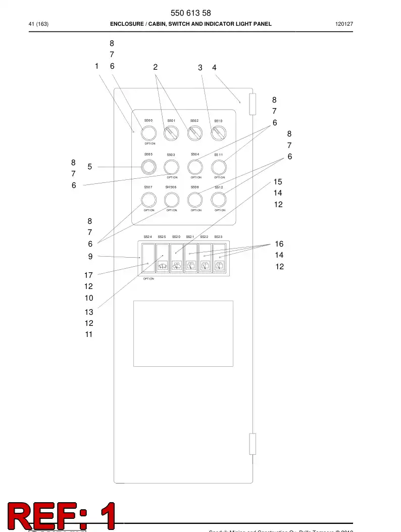 55005691a 550 056 91a PRING LABEL - Sandvik Technical Drawing