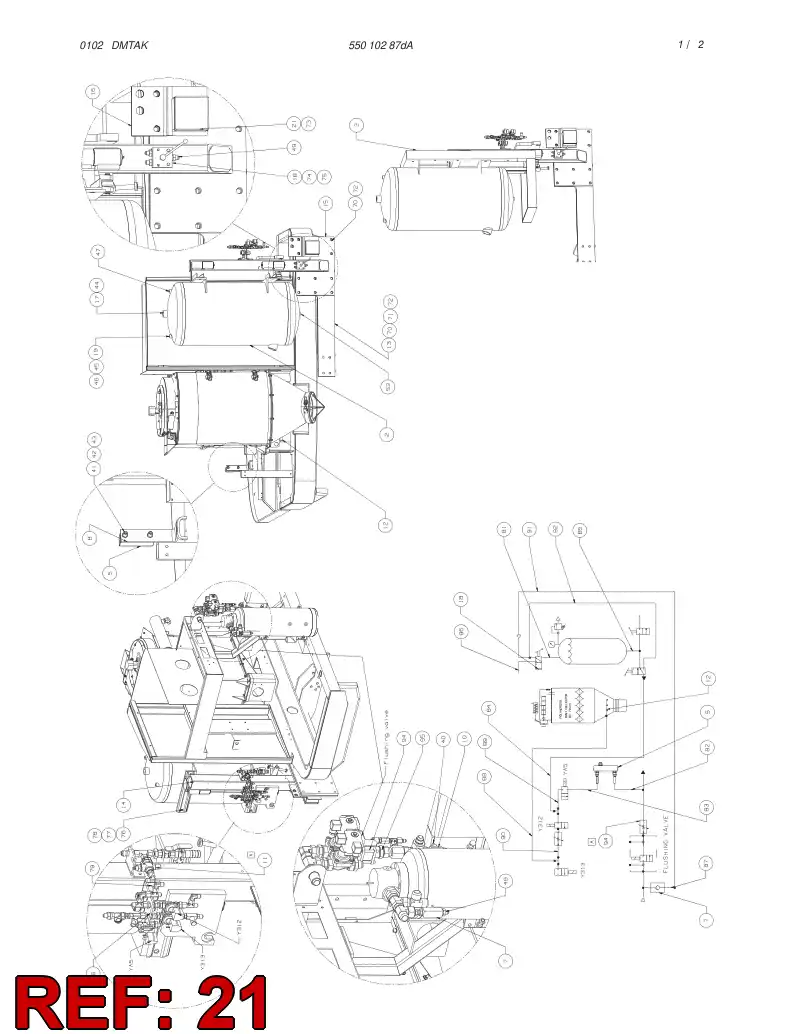55005957 550 059 57 JUNCTION BOX ASSEMBLY - Sandvik Technical Drawing