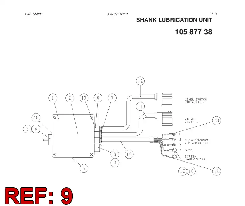 55005958 550 059 58 PRESAESTOPAS, CABLE, PROTEGIDO - Sandvik Technical Drawing