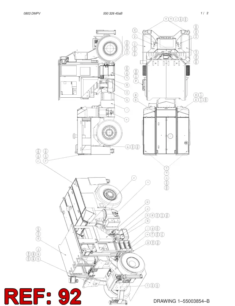 55005974 550 059 74 RAILING - Sandvik Technical Drawing