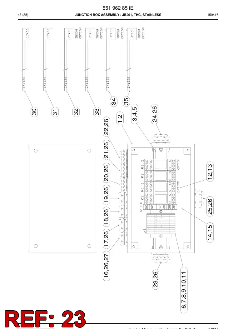55005992a 550 059 92a Plug, Blanking, Metallic - Sandvik Technical Drawing