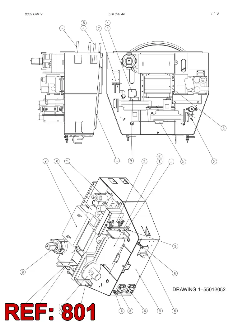 55006021 550 060 21 HOSING - Sandvik Technical Drawing