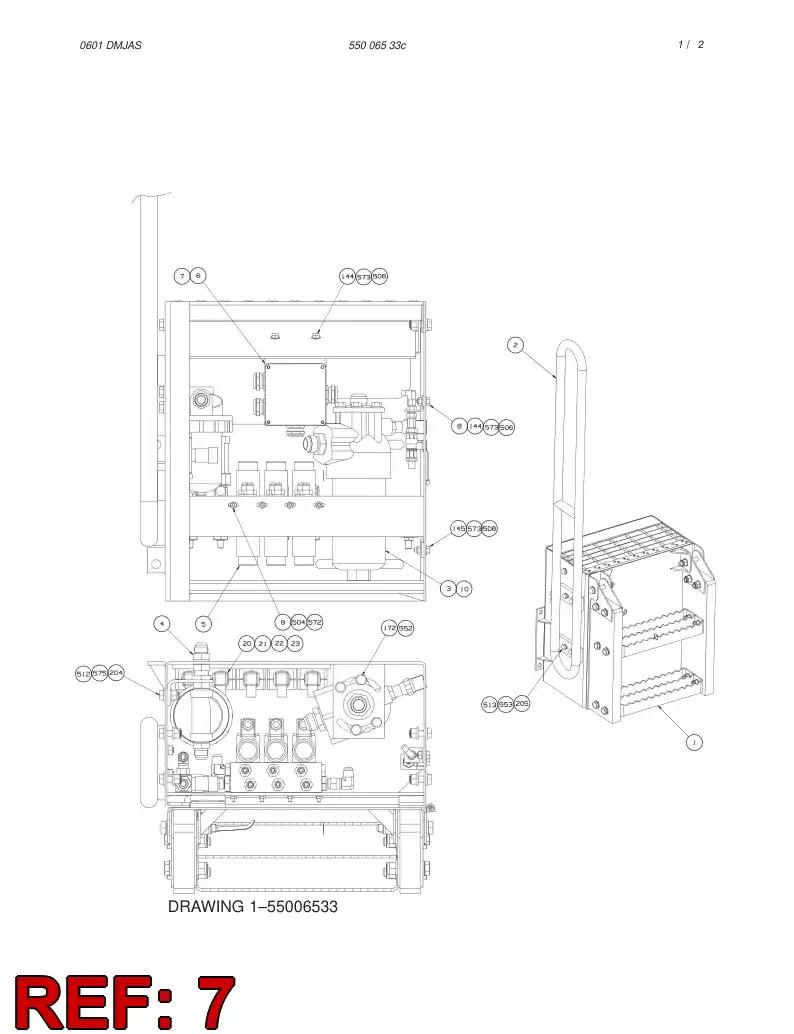 55006024 550 060 24 ELECTRIC LAY-OUT DRAWING - Sandvik Technical Drawing
