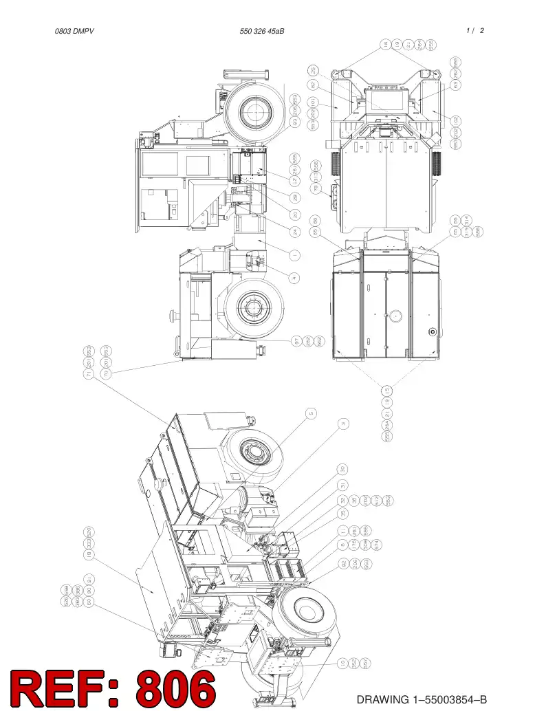 55006093 550 060 93 HOSING - Sandvik Technical Drawing
