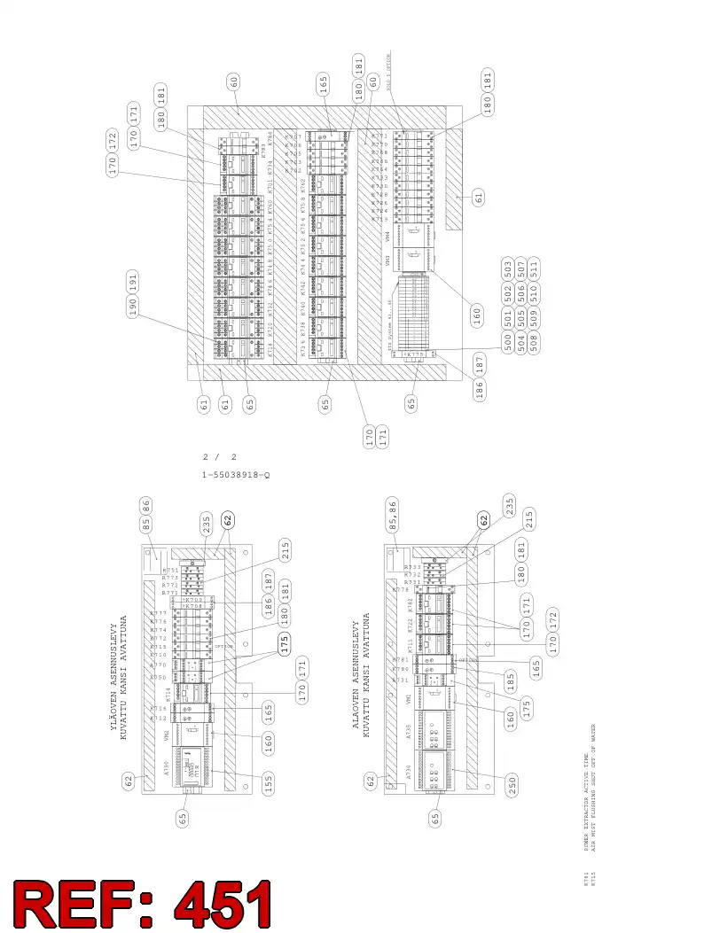 55006116 550 061 16 FIXING CLIP - Sandvik Technical Drawing