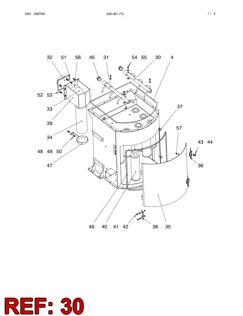 55006181 550 061 81 PIPE - Sandvik Technical Drawing