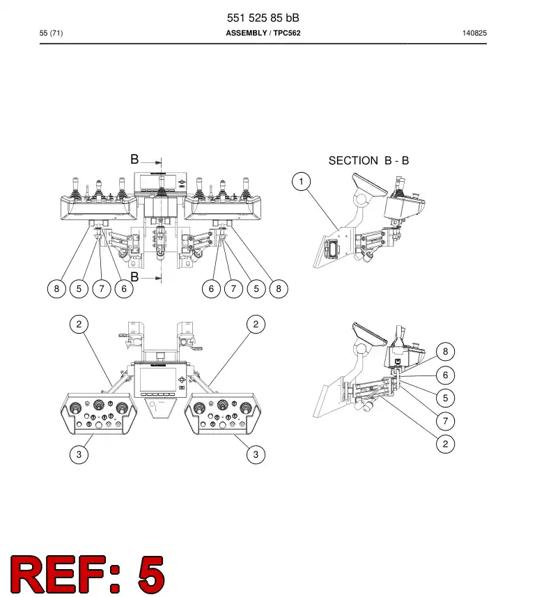 55006379a 550 063 79a Bracket - Sandvik Technical Drawing