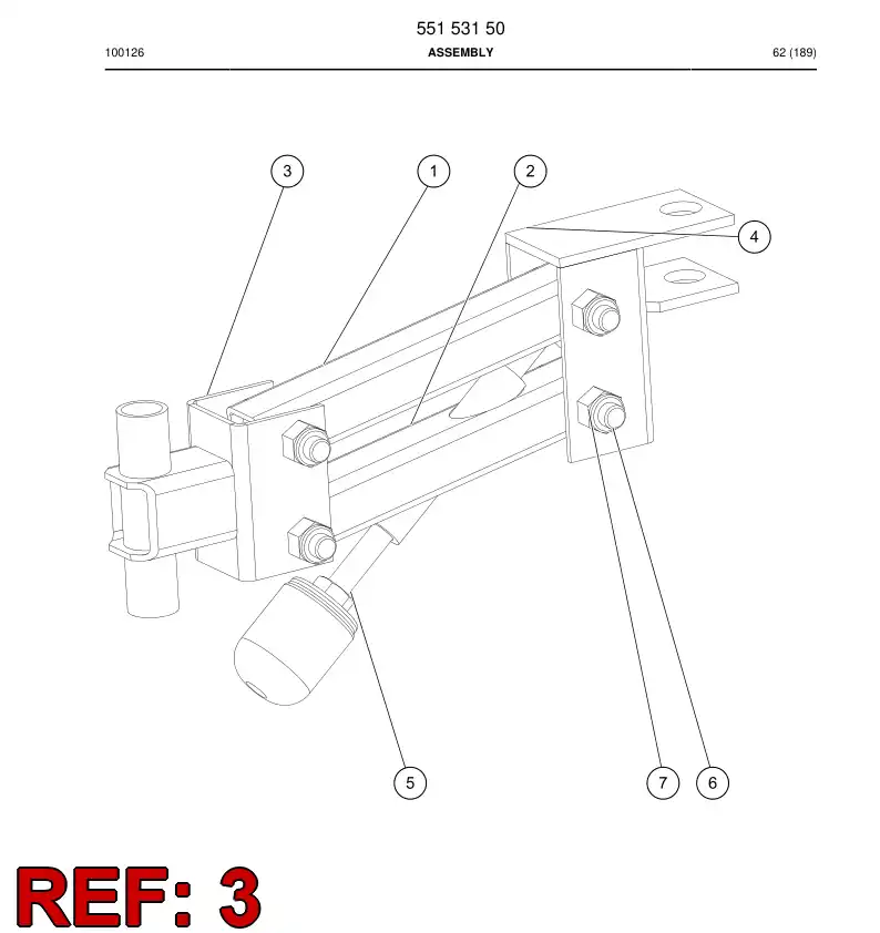 55006382 550 063 82 BRACKET - Sandvik Technical Drawing