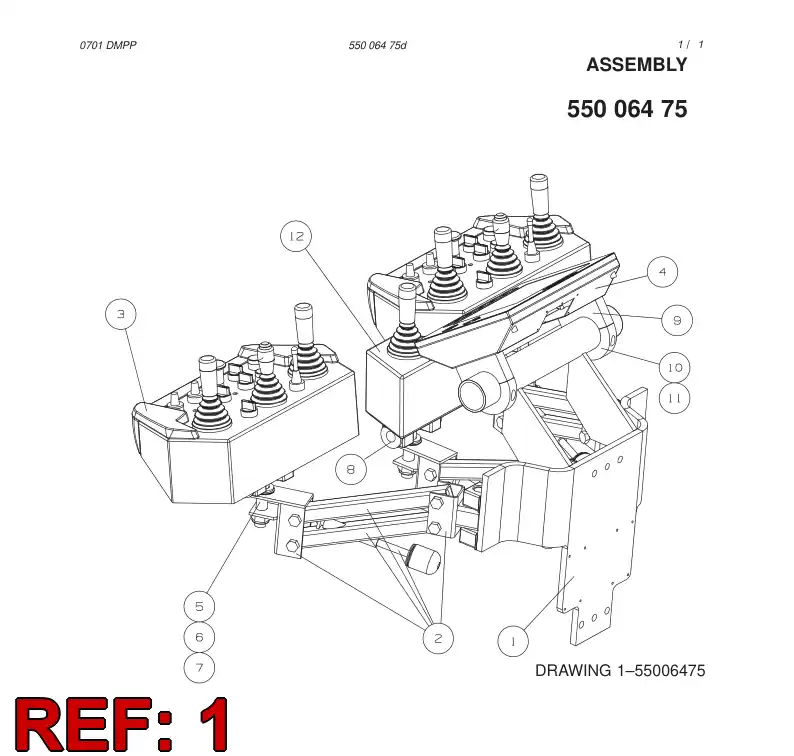 55006386 550 063 86 ASSEMBLY - Sandvik Technical Drawing
