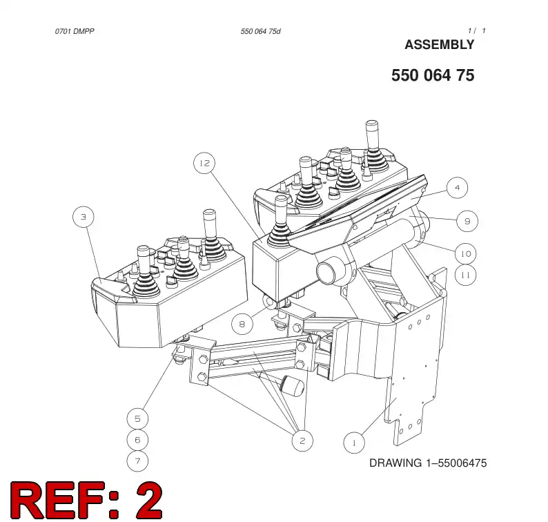 55006388 550 063 88 ASSEMBLY - Sandvik Technical Drawing