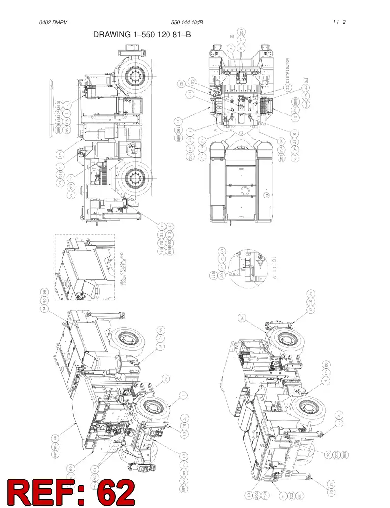 55006567 550 065 67 MUD GUARD - Sandvik Technical Drawing