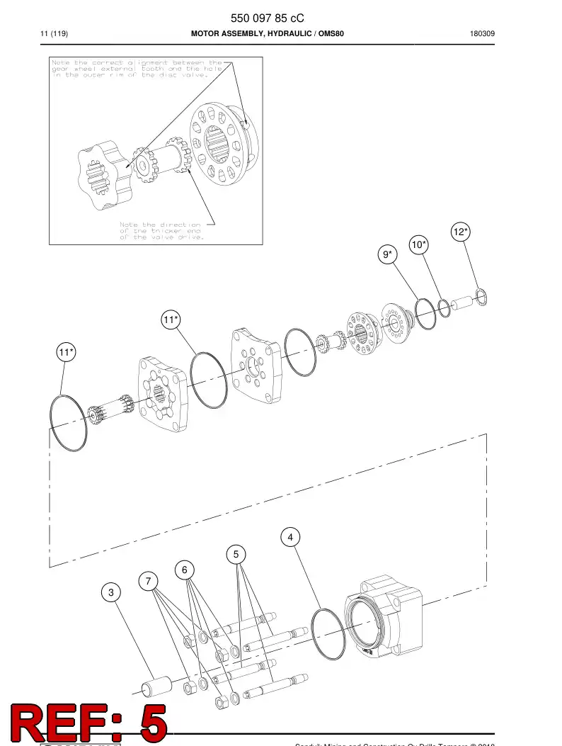 55006590a 550 065 90a STUD - Sandvik Technical Drawing