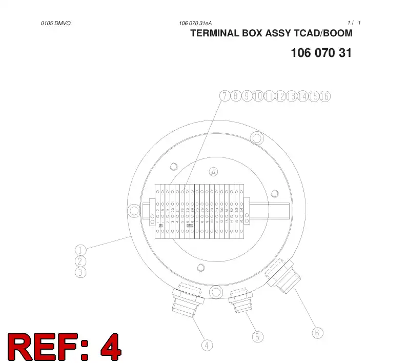 55006605 550 066 05 CONNECTOR - Sandvik Technical Drawing