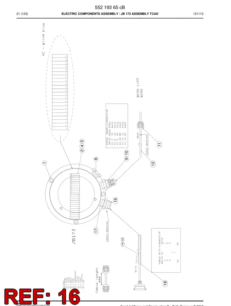 55006605b 550 066 05b Connector - Sandvik Technical Drawing