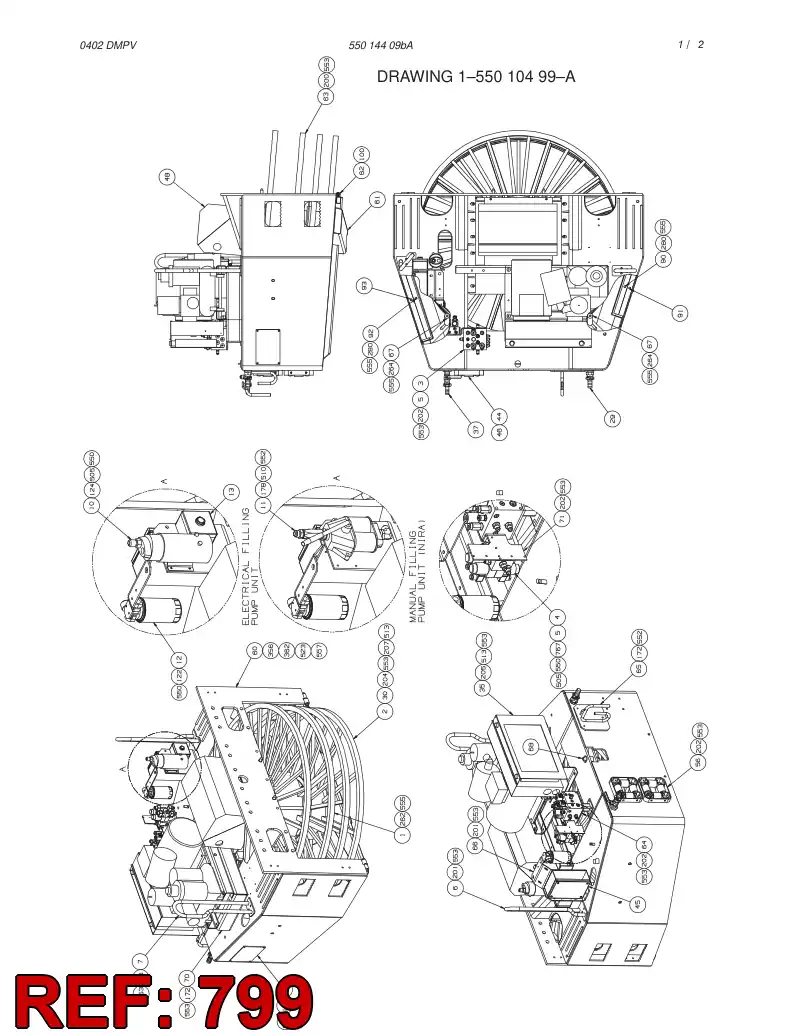 55006610 550 066 10 SCREW SET - Sandvik Technical Drawing