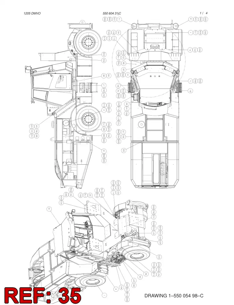 55006660 550 066 60 GREASE UNIT - Sandvik Technical Drawing