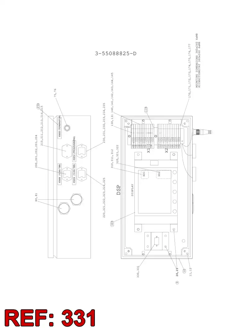 55006737 550 067 37 ACCESSORIES FOR CONNECTOR - Sandvik Technical Drawing