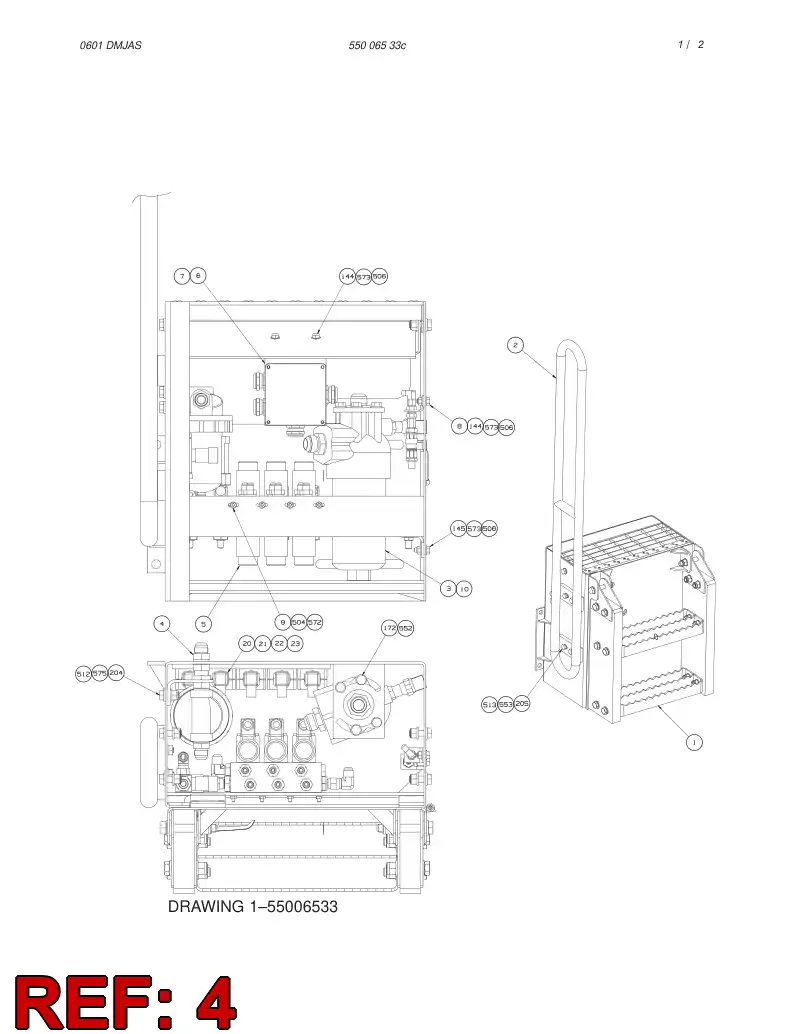 55006877 550 068 77 WATER SEPARATOR - Sandvik Technical Drawing