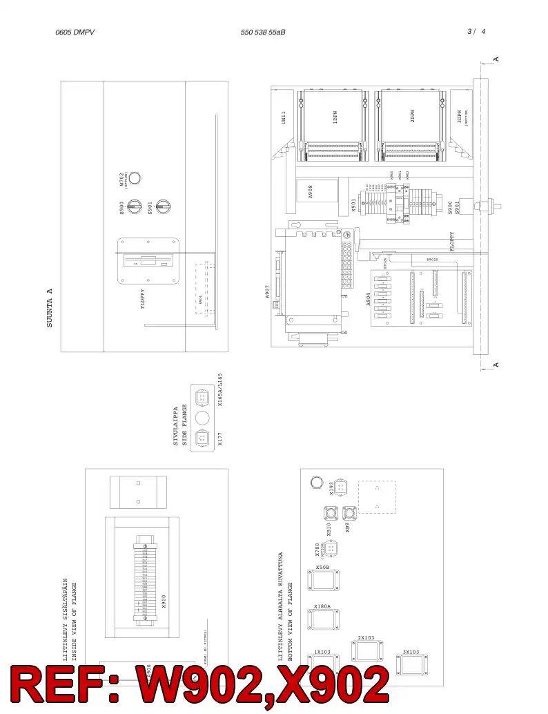 55006892 550 068 92 CABLE ASSEMBLY - Sandvik Technical Drawing