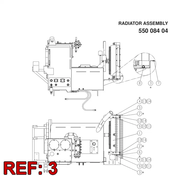 55007048 550 070 48 GASKET PLATE - Sandvik Technical Drawing