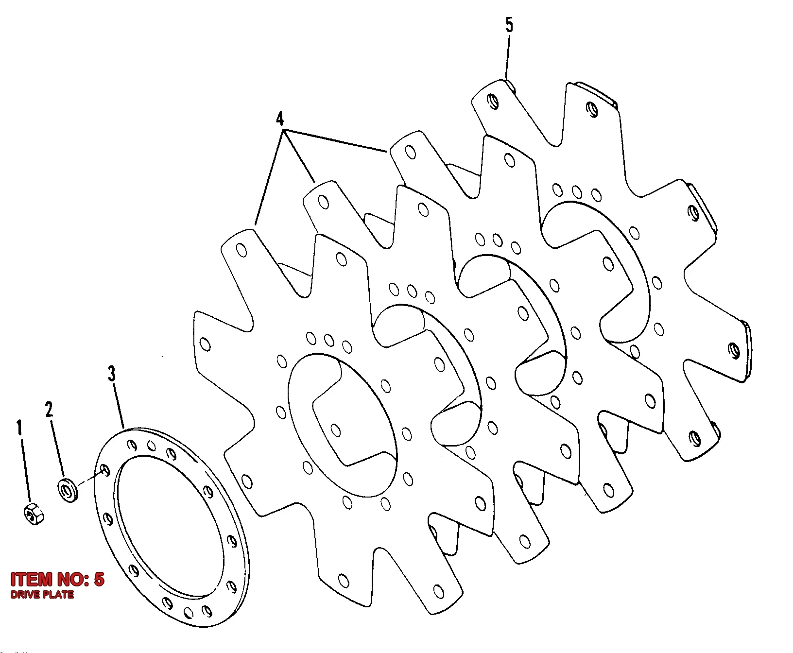 5500 7128 00 DRIVE PLATE - Technical Drawing