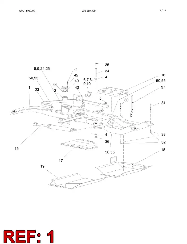 55007183 550 071 83 ASSEMBLY - Sandvik Technical Drawing