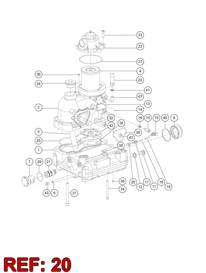 55007186 550 071 86 CHECK VALVE - Sandvik Technical Drawing