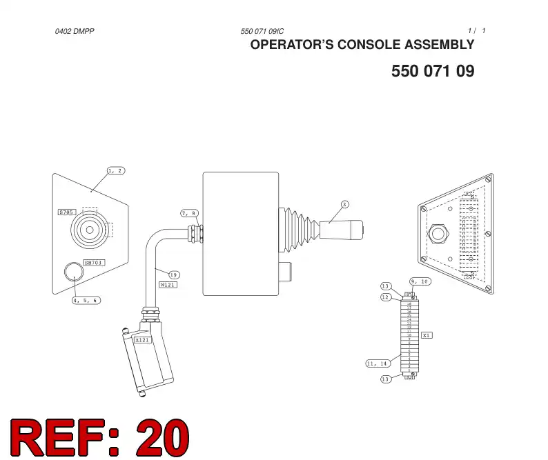 55007251 550 072 51 WIRING INSTRUCTION - Sandvik Technical Drawing