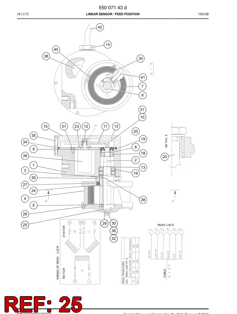 55007406 550 074 06 O-ring - Sandvik Technical Drawing