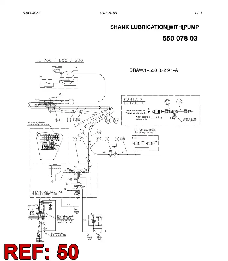 55007417 550 074 17 ADAPTER ASSY - Sandvik Technical Drawing