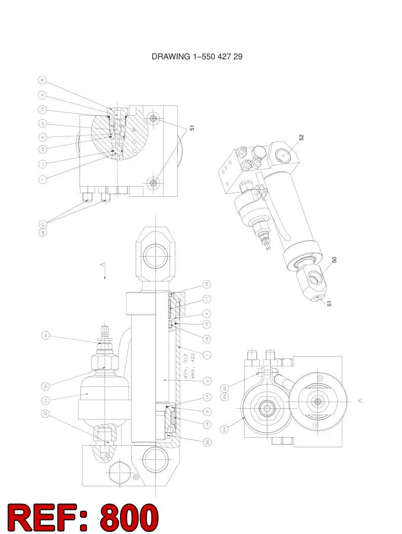55007465 550 074 65 SEAL KIT - Sandvik Technical Drawing