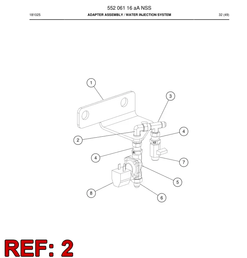 55007467 550 074 67 Adapter, Elbow - Sandvik Technical Drawing