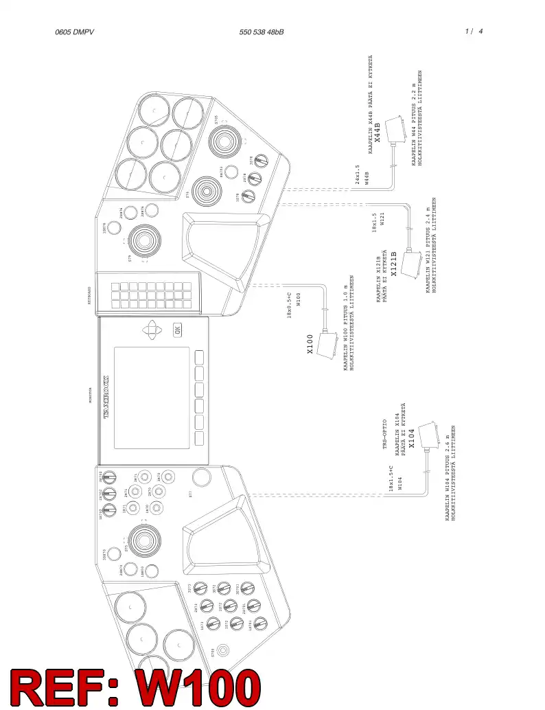 55007484 550 074 84 CABLE ASSEMBLY - Sandvik Technical Drawing