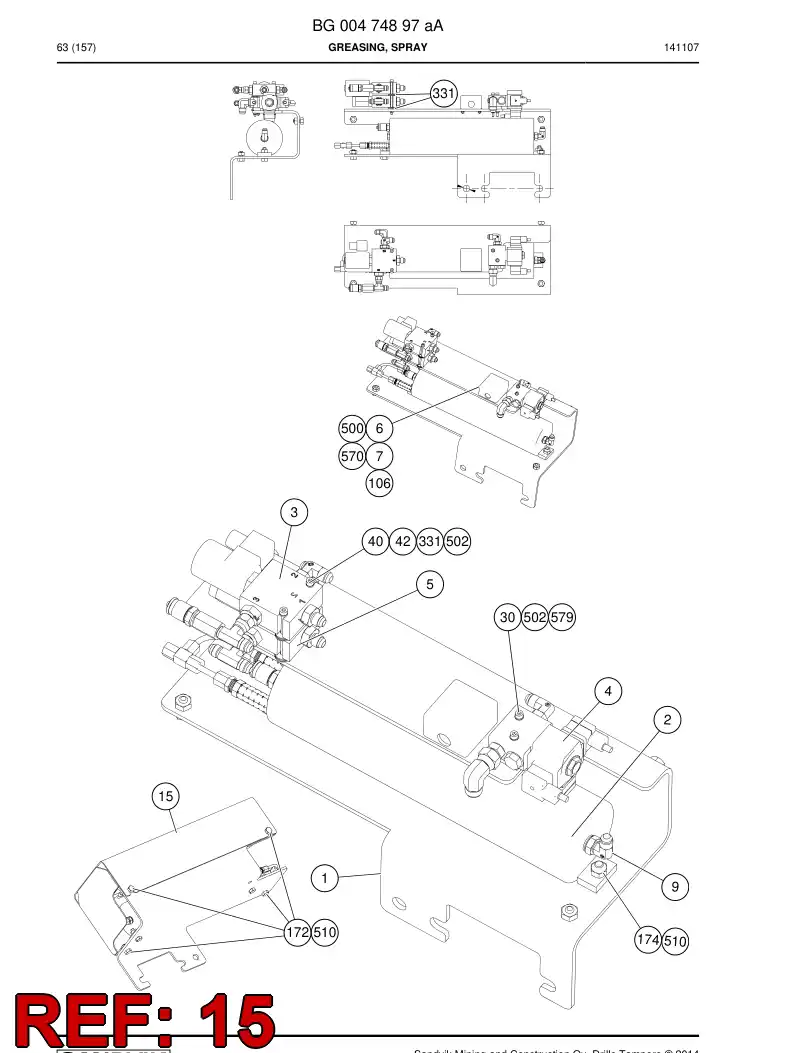 55007526b 550 075 26b Guard - Sandvik Technical Drawing