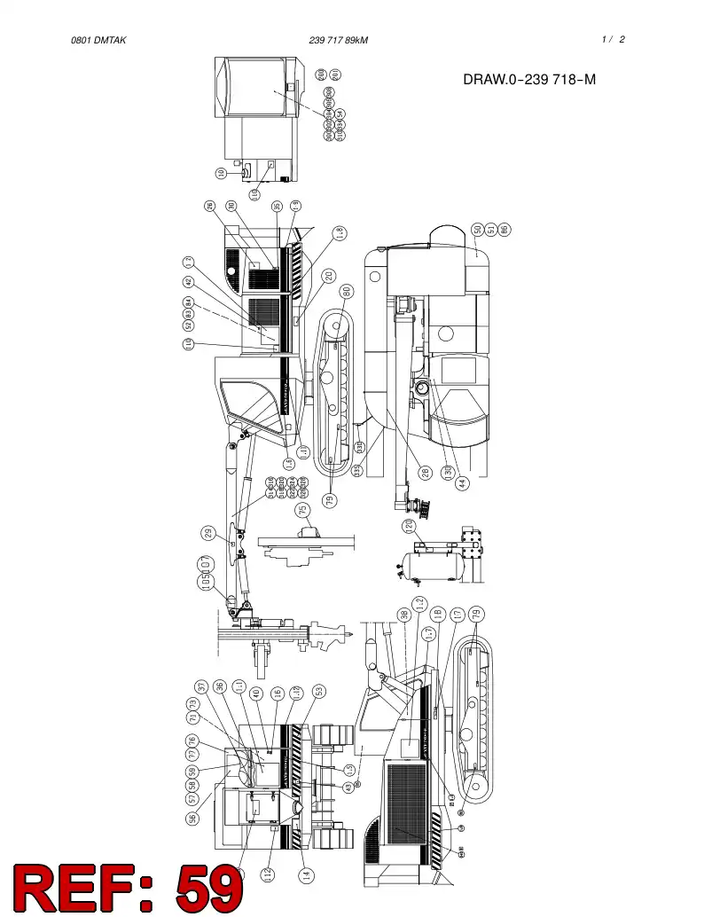 55007664 550 076 64 DECAL - Sandvik Technical Drawing