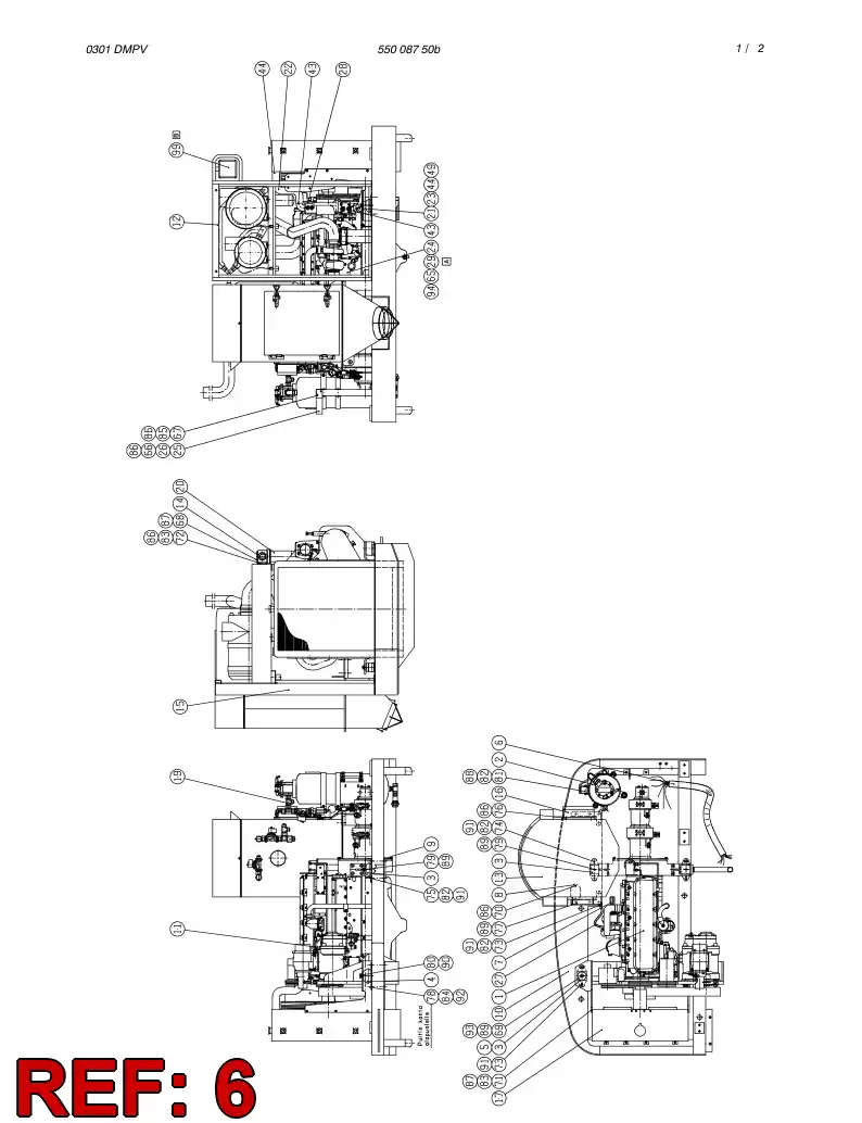 55007805 550 078 05 WIRING HARNESS ASSEMBLY - Sandvik Technical Drawing