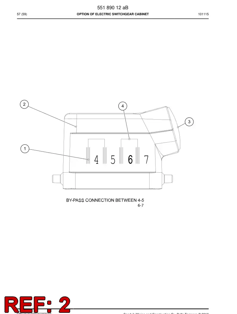 55007871 550 078 71 TOMADA DO CONECTOR, CABLE - Sandvik Technical Drawing