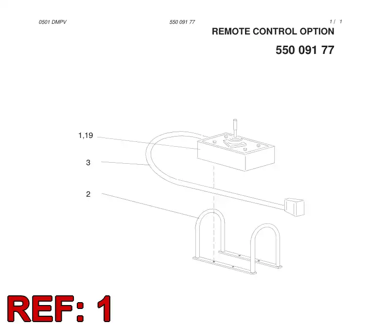 55007934 550 079 34 OPERATOR'S CONSOLE ASSEMBLY - Sandvik Technical Drawing