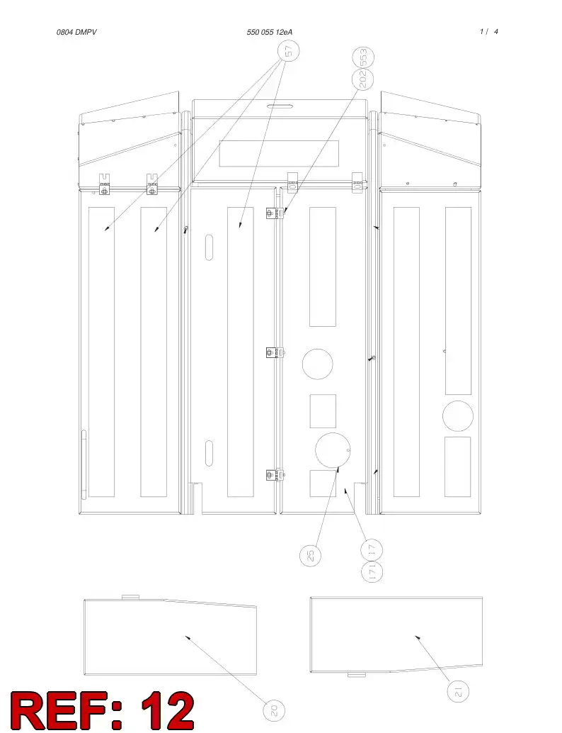 55008064 550 080 64 COVER - Sandvik Technical Drawing