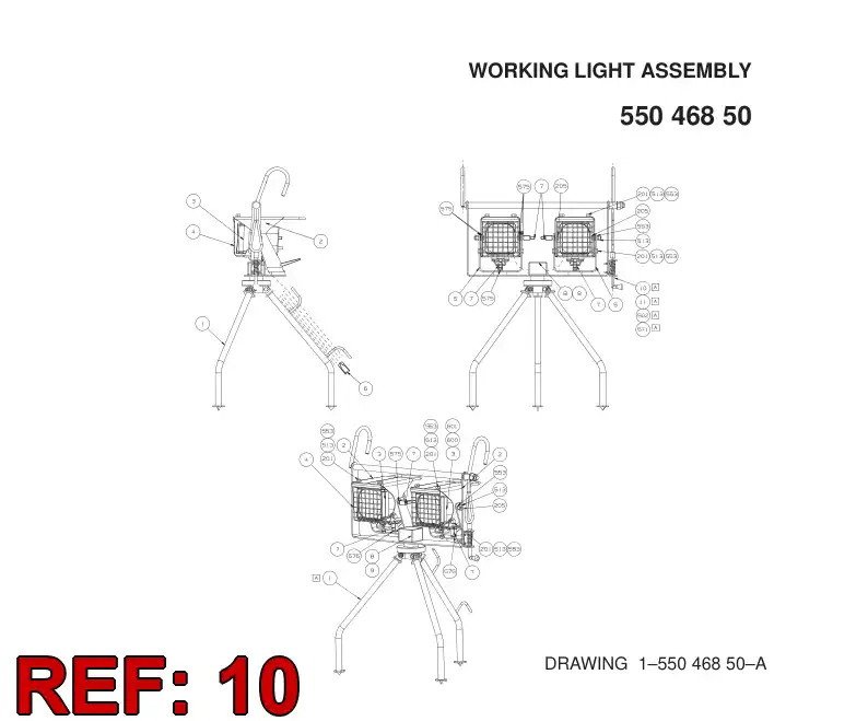 55008132 550 081 32 CIERRE - Sandvik Technical Drawing
