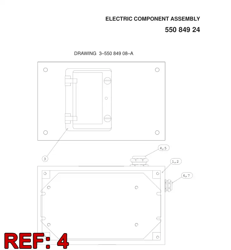 55008266 550 082 66 Gland, Cable, Metallic - Sandvik Technical Drawing